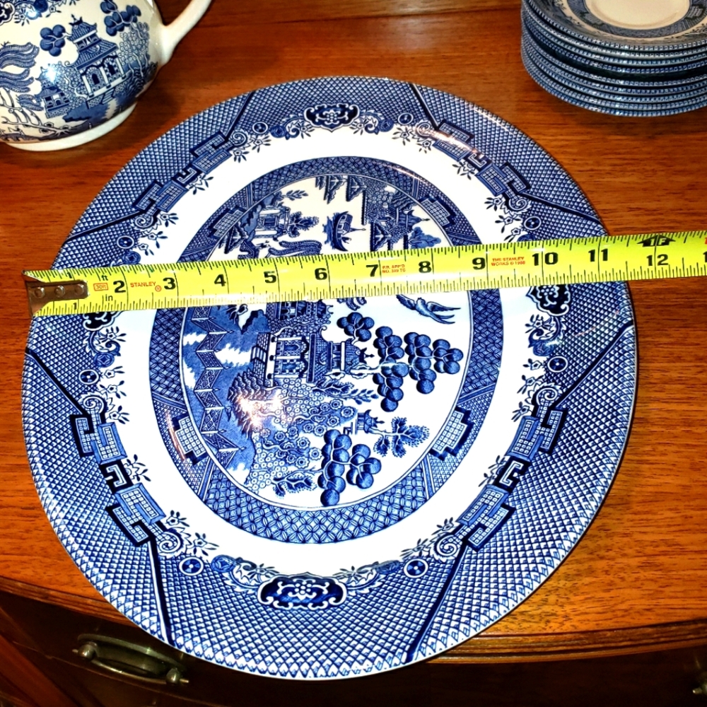 COPY - Churchill English Porcelain Willow Pattern Platter. - Picture 2 of 7